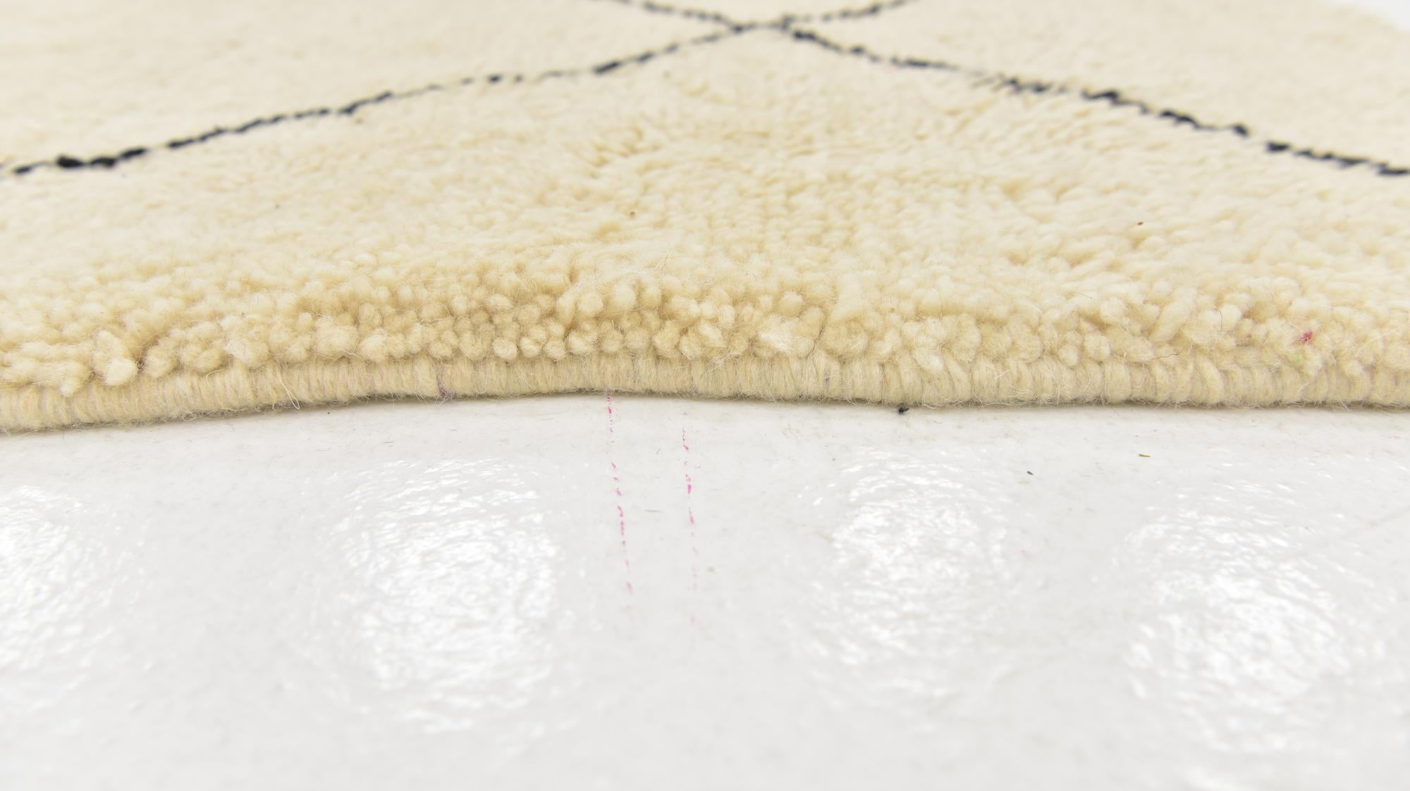 6' 8 x 9' 4 Hand Knotted Moroccan Wool Rug