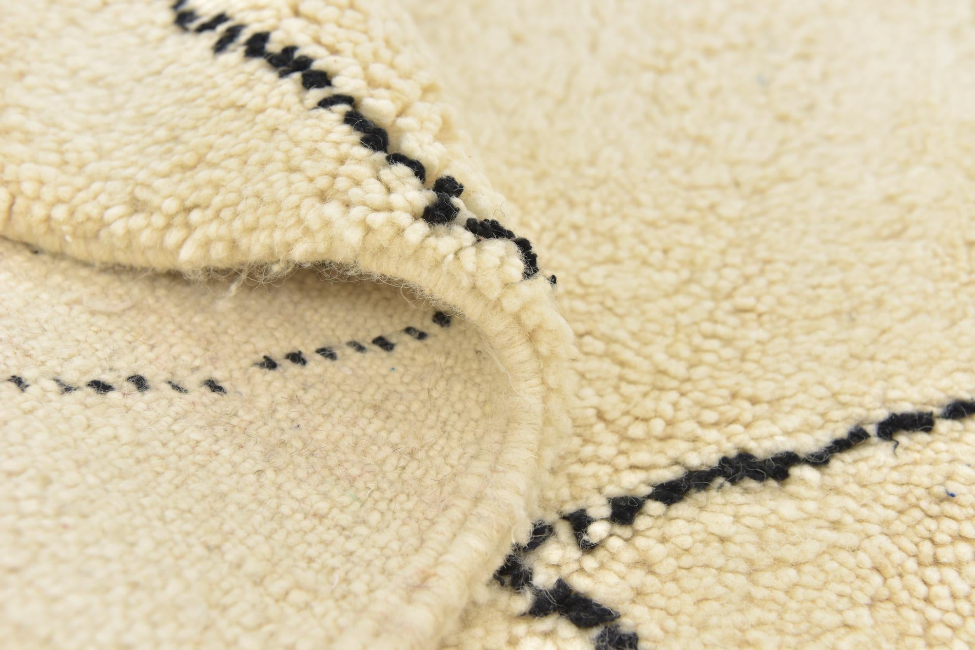 6' 8 x 9' 4 Hand Knotted Moroccan Wool Rug