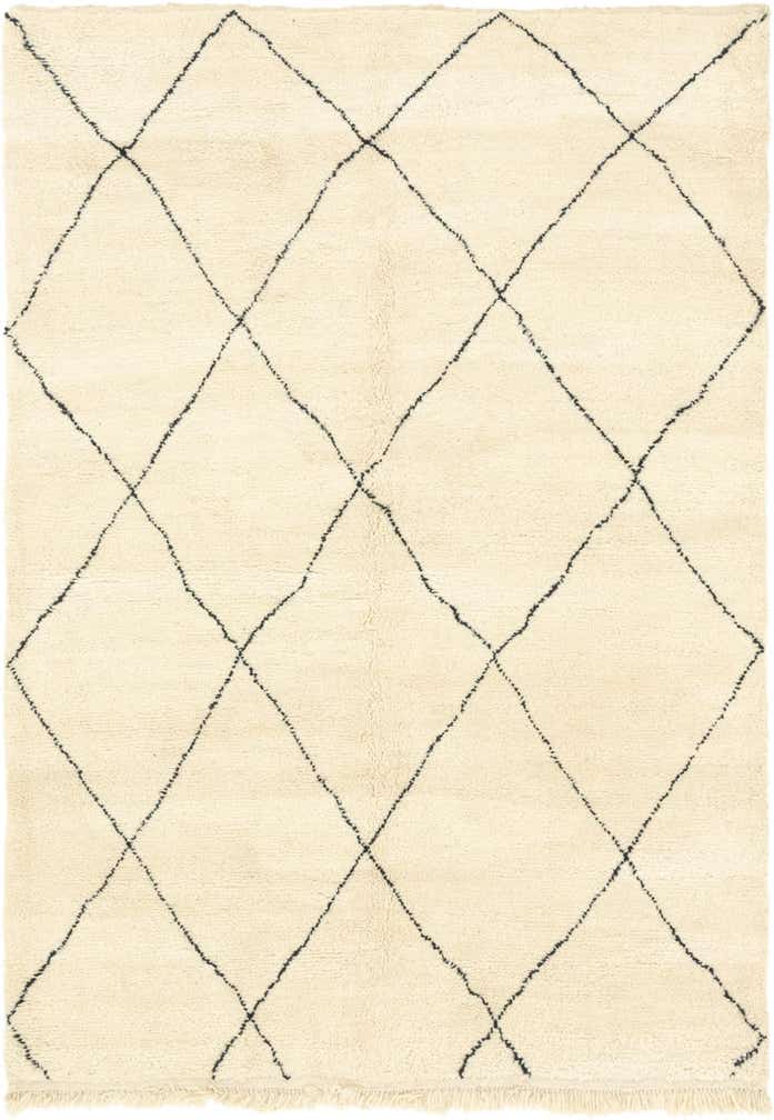 6' 8 x 9' 4 Hand Knotted Moroccan Wool Rug