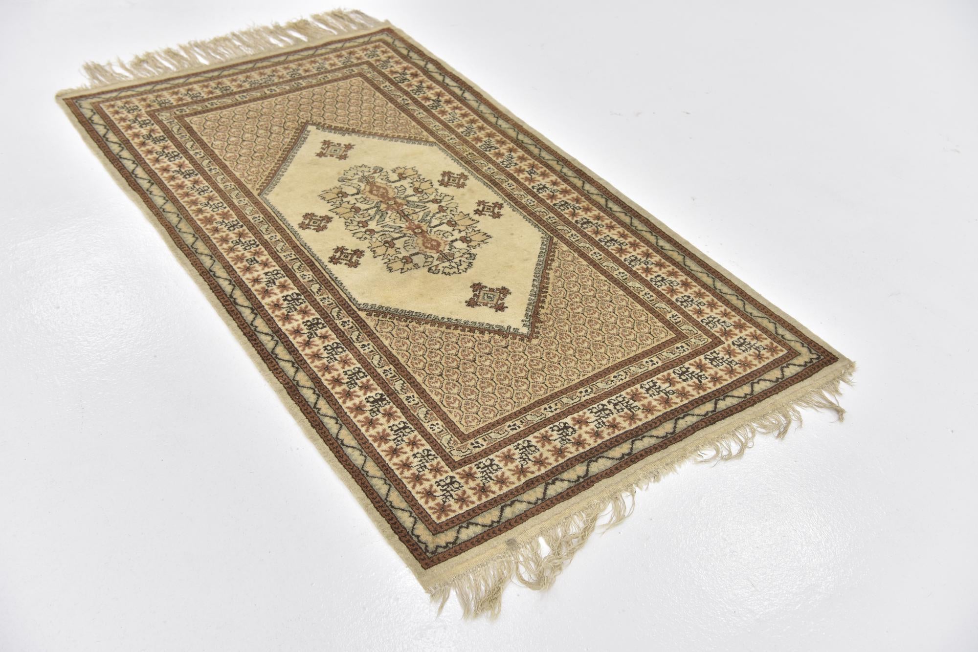 3' 2 x 5' 4 Hand Knotted Moroccan Wool Rug