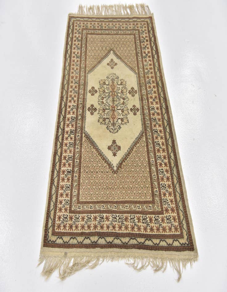 Detail image of 3' 2 x 5' 4  Hand Knotted Moroccan Wool Rug