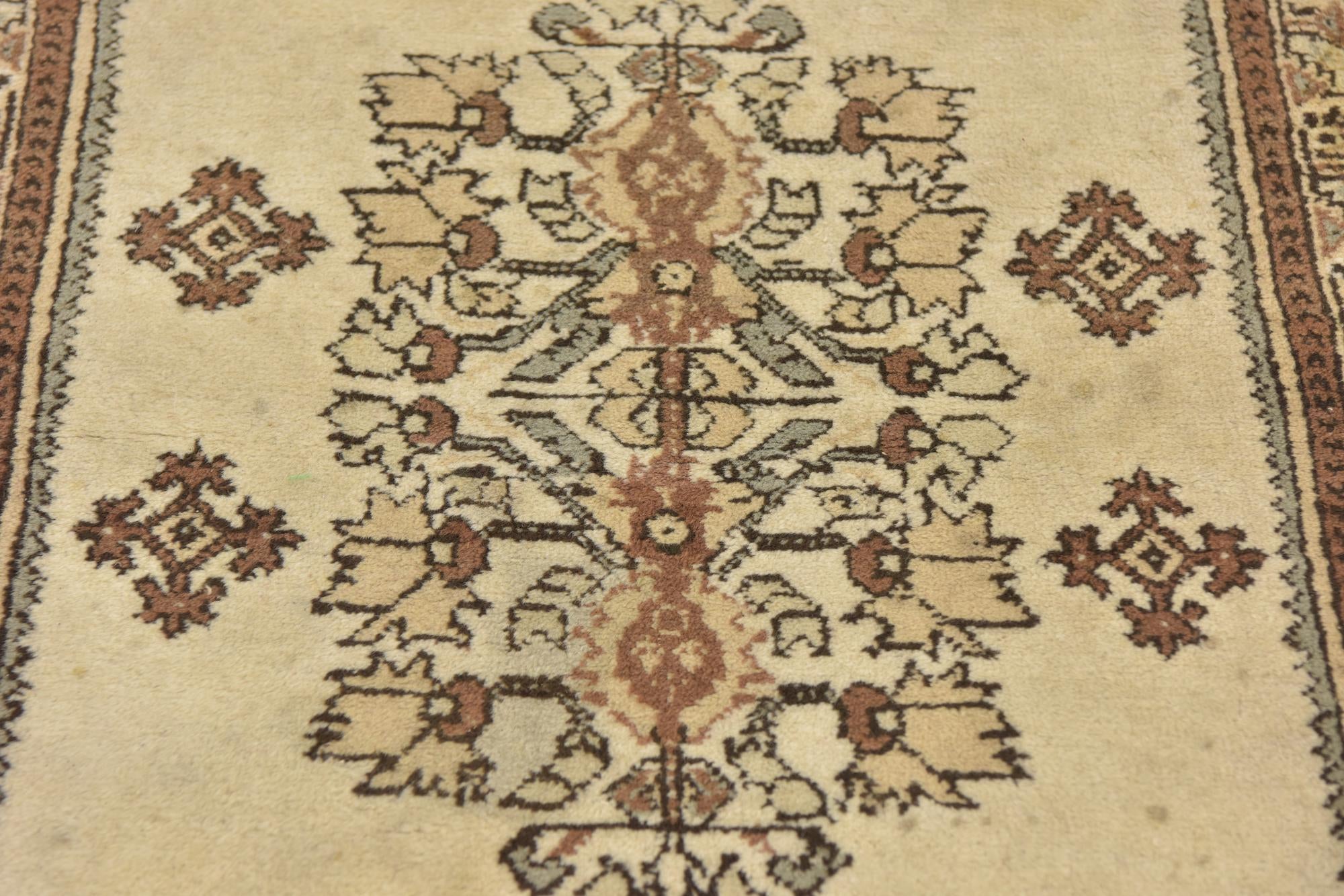 3' 2 x 5' 4 Hand Knotted Moroccan Wool Rug