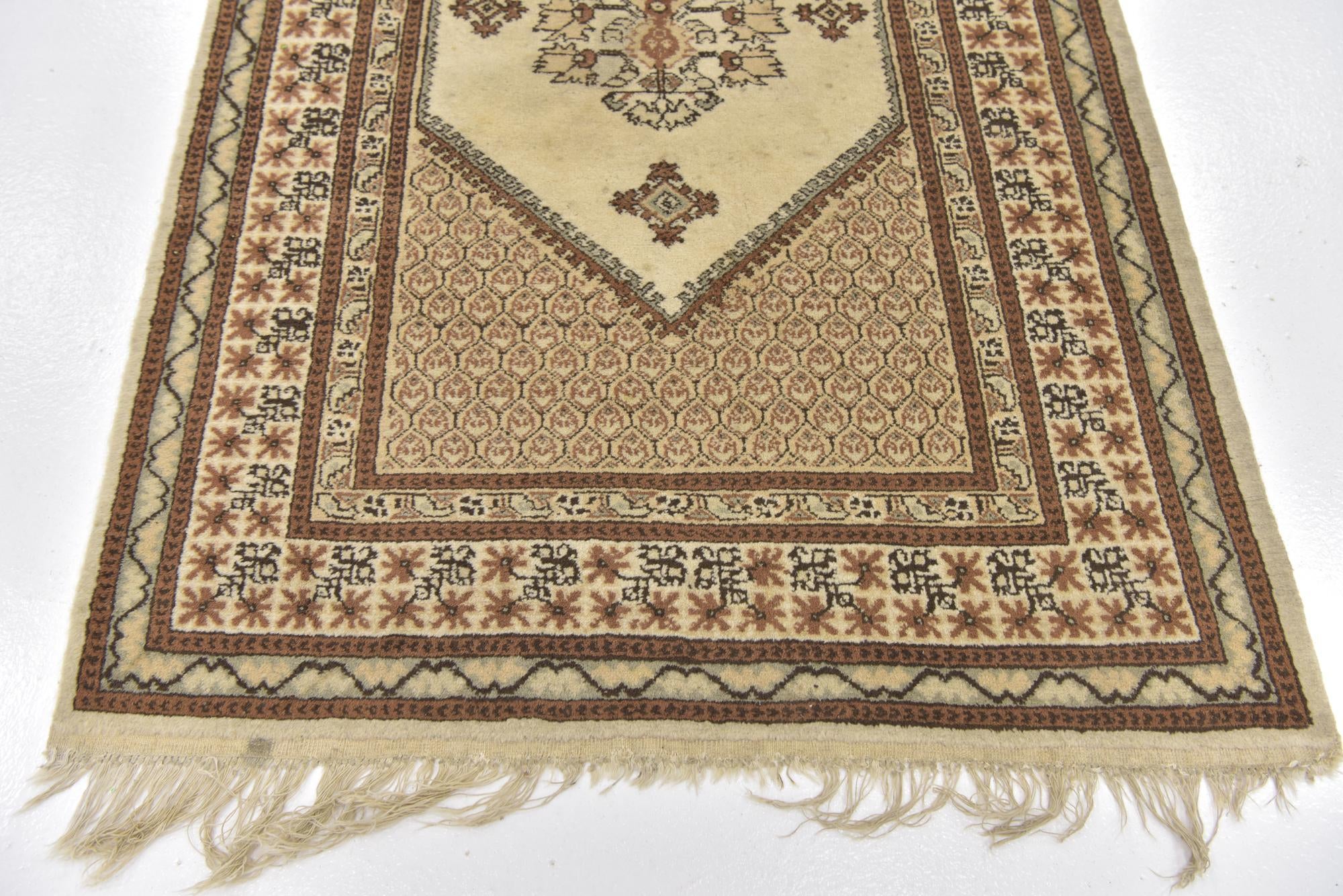 3' 2 x 5' 4 Hand Knotted Moroccan Wool Rug