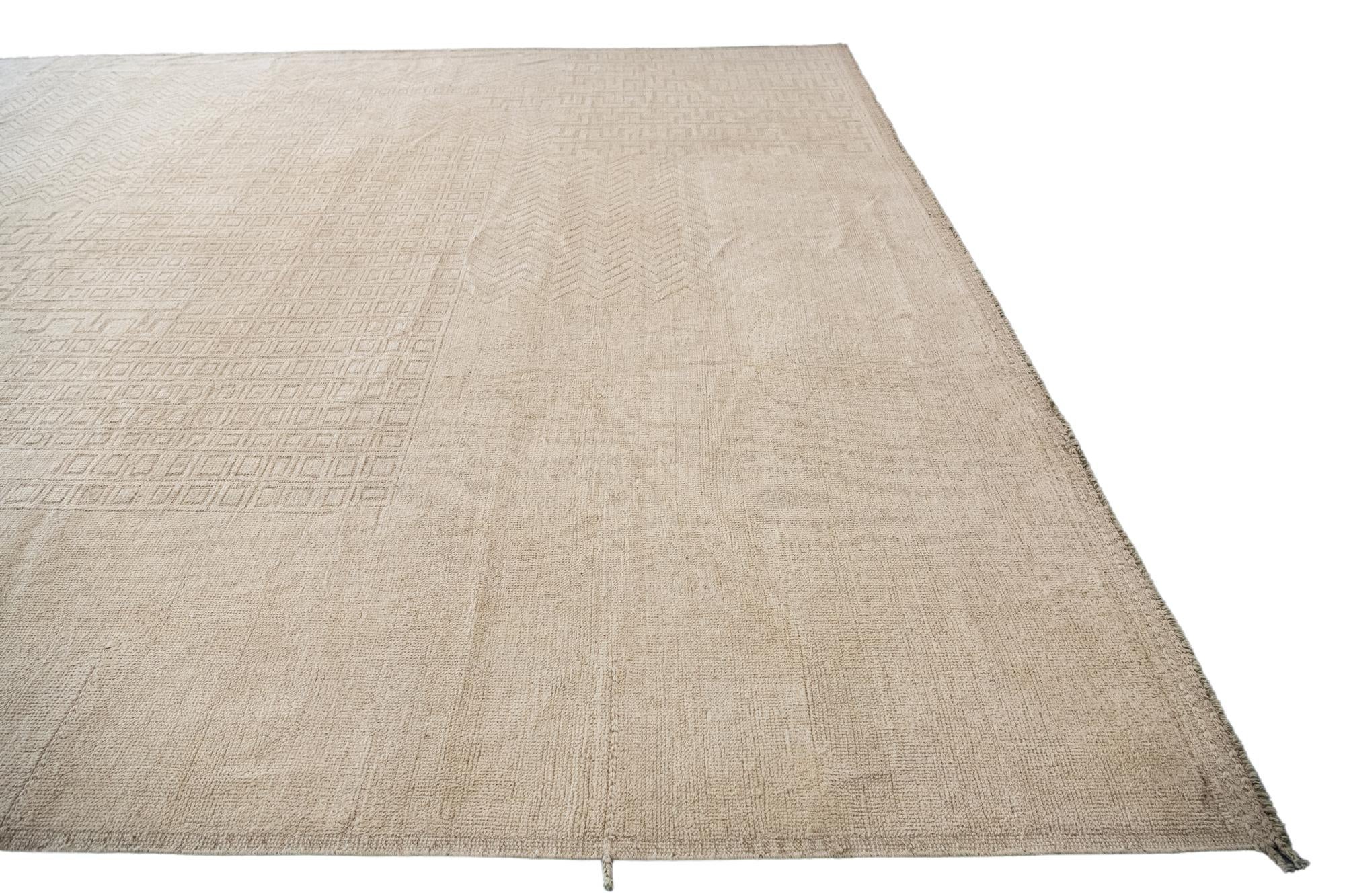 13' 4 x 17' Hand Knotted Moroccan Wool Rug