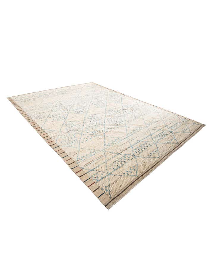 10' 5 x 13' 10 Hand Knotted Moroccan Wool Rug
