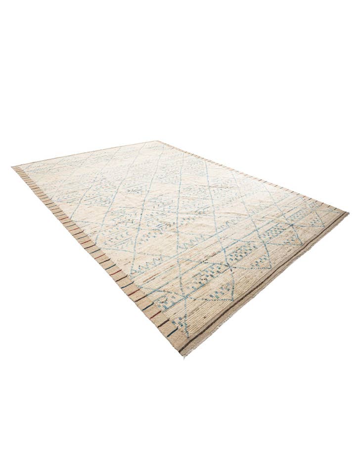 Detail image of 10' 5 x 13' 10 Hand Knotted Moroccan Wool Rug