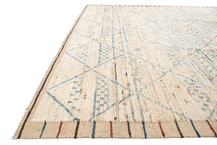10' 5 x 13' 10 Hand Knotted Moroccan Wool Rug