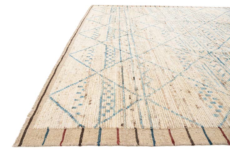 Detail image of 10' 5 x 13' 10 Hand Knotted Moroccan Wool Rug