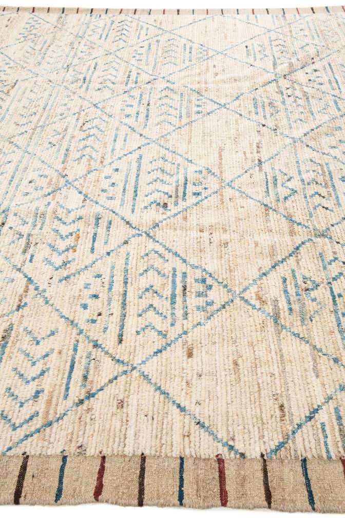 10' 5 x 13' 10 Hand Knotted Moroccan Wool Rug