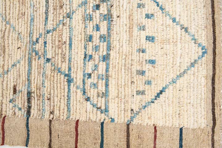 10' 5 x 13' 10 Hand Knotted Moroccan Wool Rug