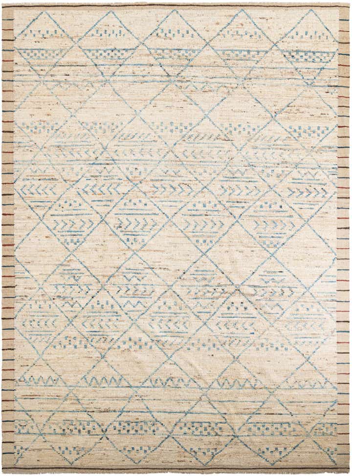10' 5 x 13' 10 Hand Knotted Moroccan Wool Rug