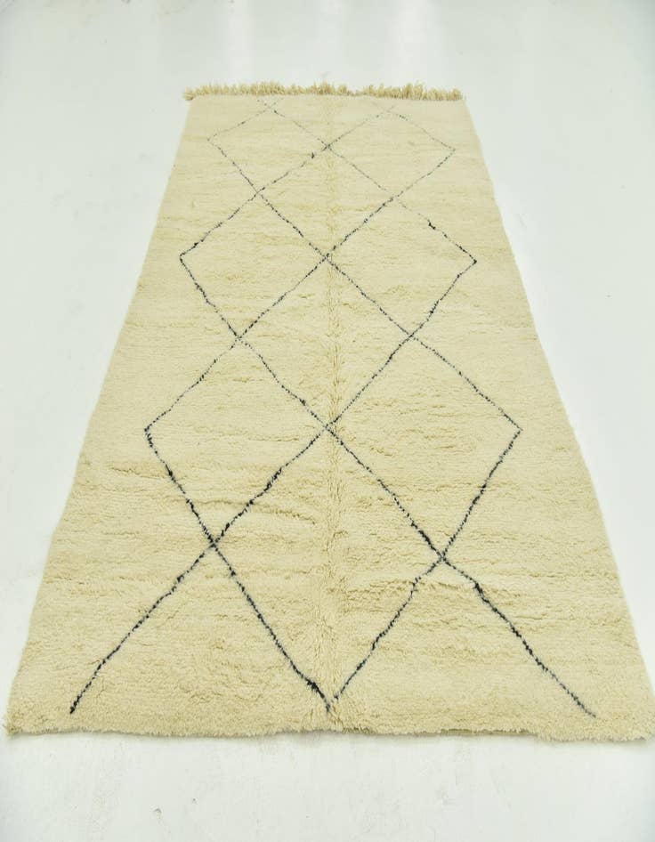 Detail image of 6' 7 x 9' 4  Hand Knotted Moroccan Wool Rug