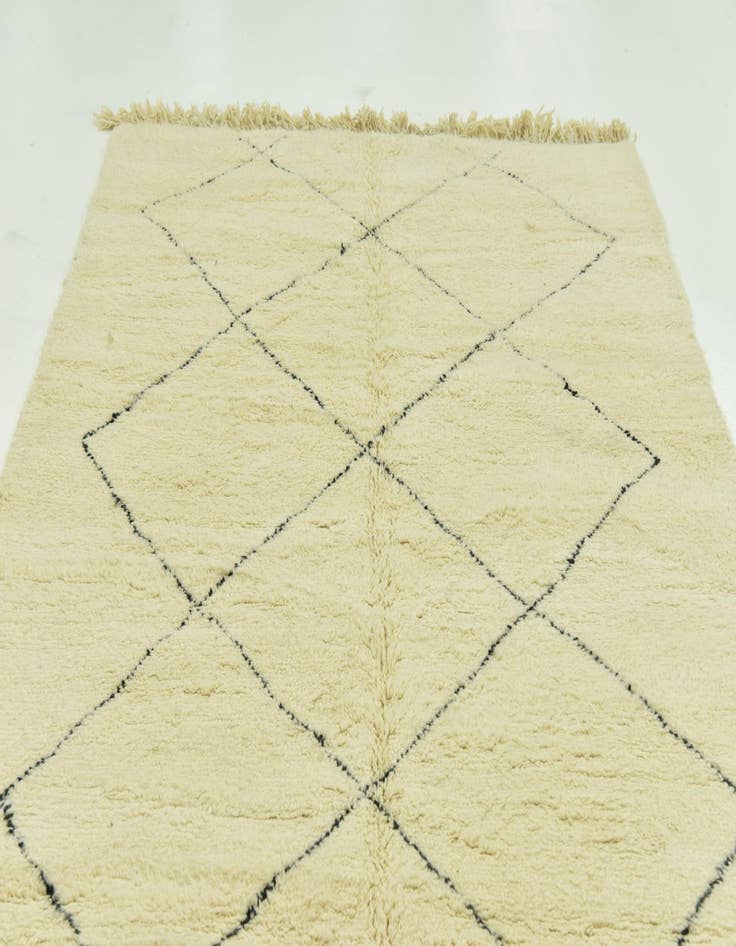 Detail image of 6' 7 x 9' 4  Hand Knotted Moroccan Wool Rug