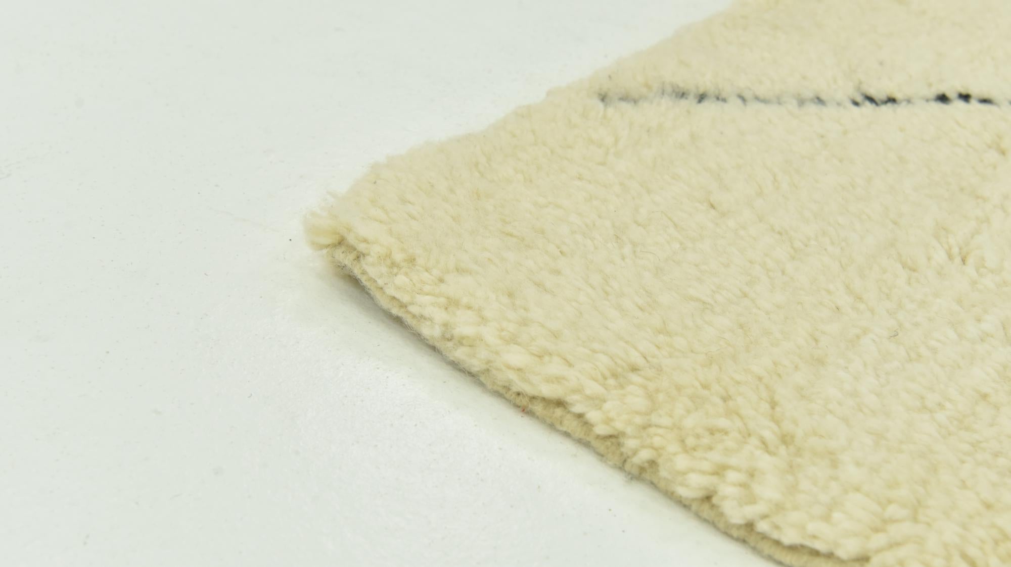6' 7 x 9' 4 Hand Knotted Moroccan Wool Rug