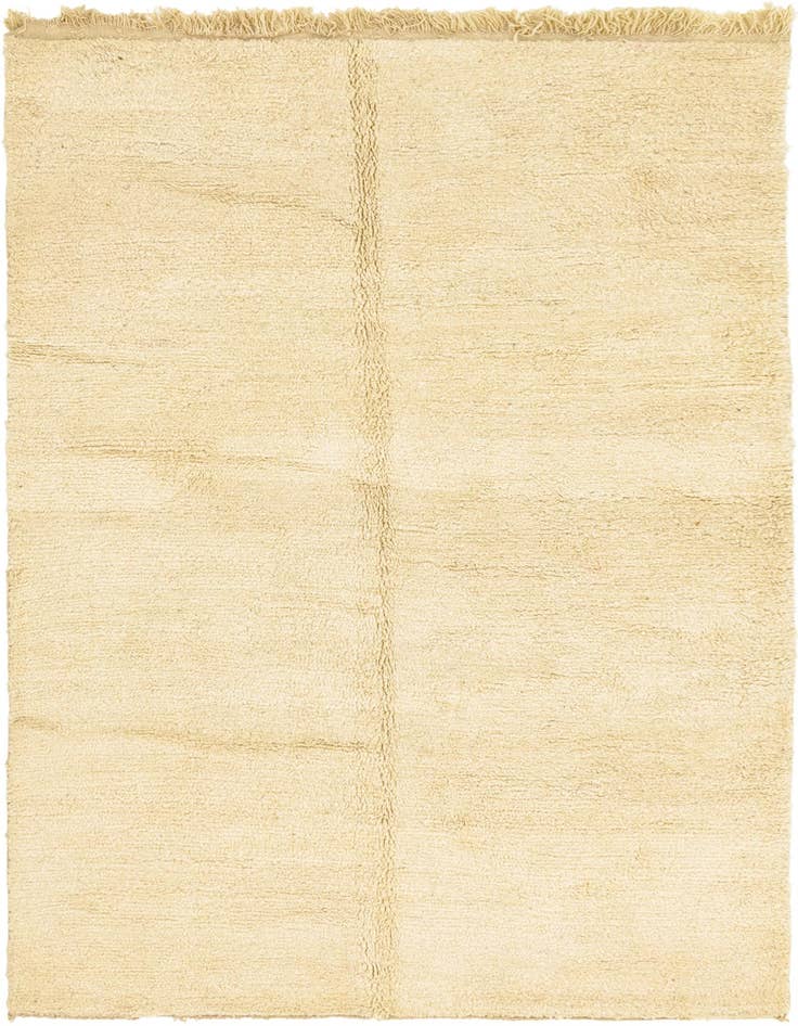 Detail image of 6' 6 x 9' 4 Hand Knotted Moroccan Wool Rug