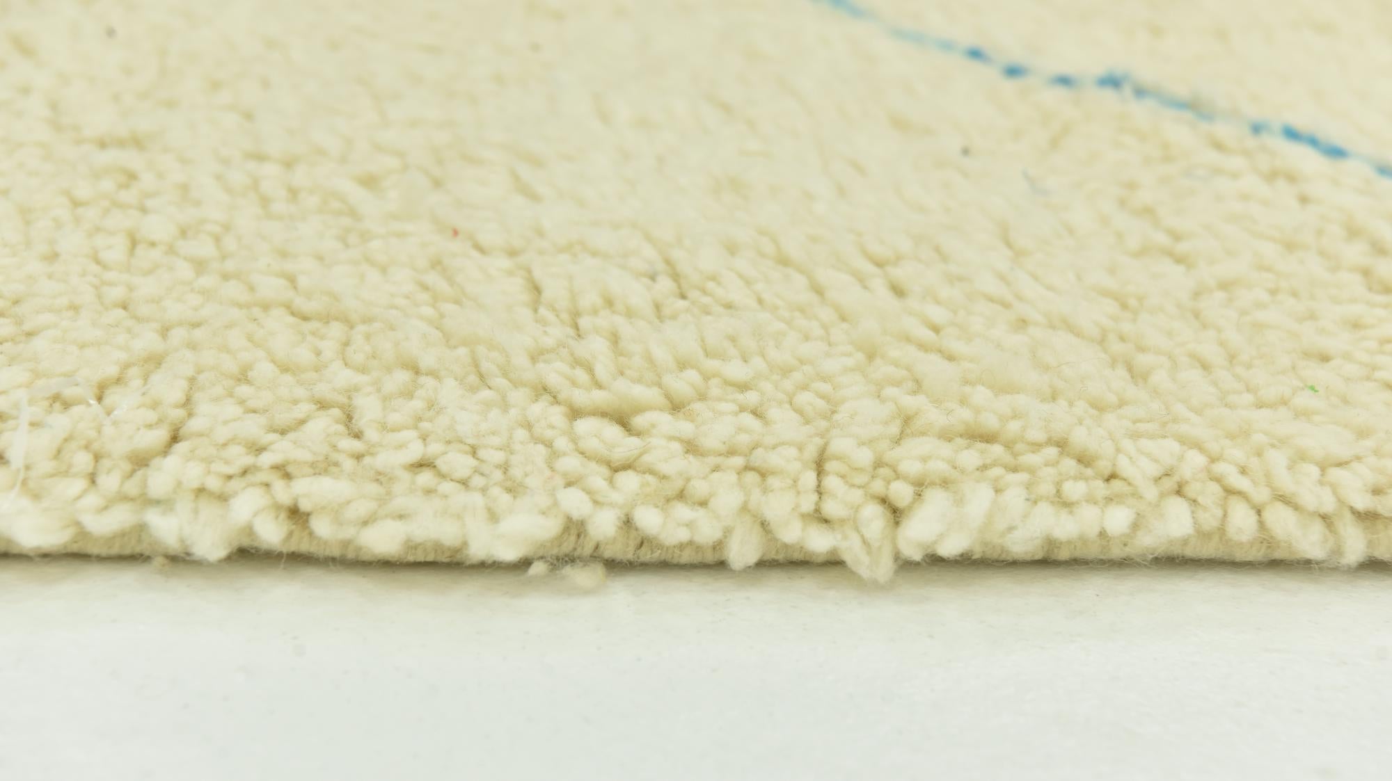 6' 10 x 10' 2 Hand Knotted Moroccan Wool Rug