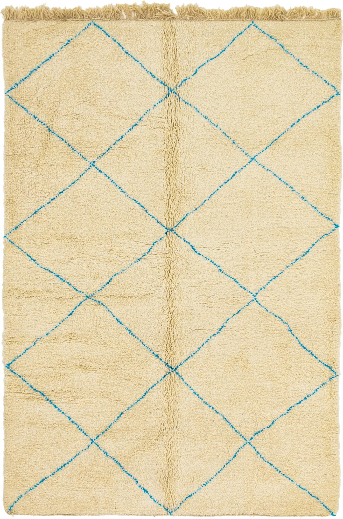 6' 10 x 10' 2 Hand Knotted Moroccan Wool Rug