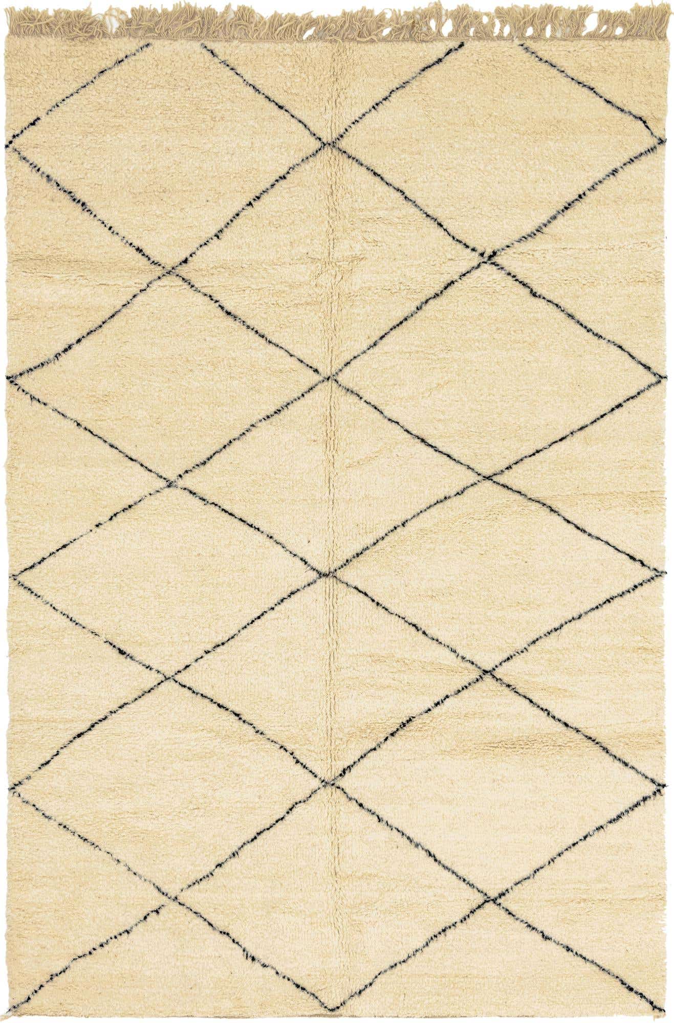 7' x 10' 1 Hand Knotted Moroccan Wool Rug
