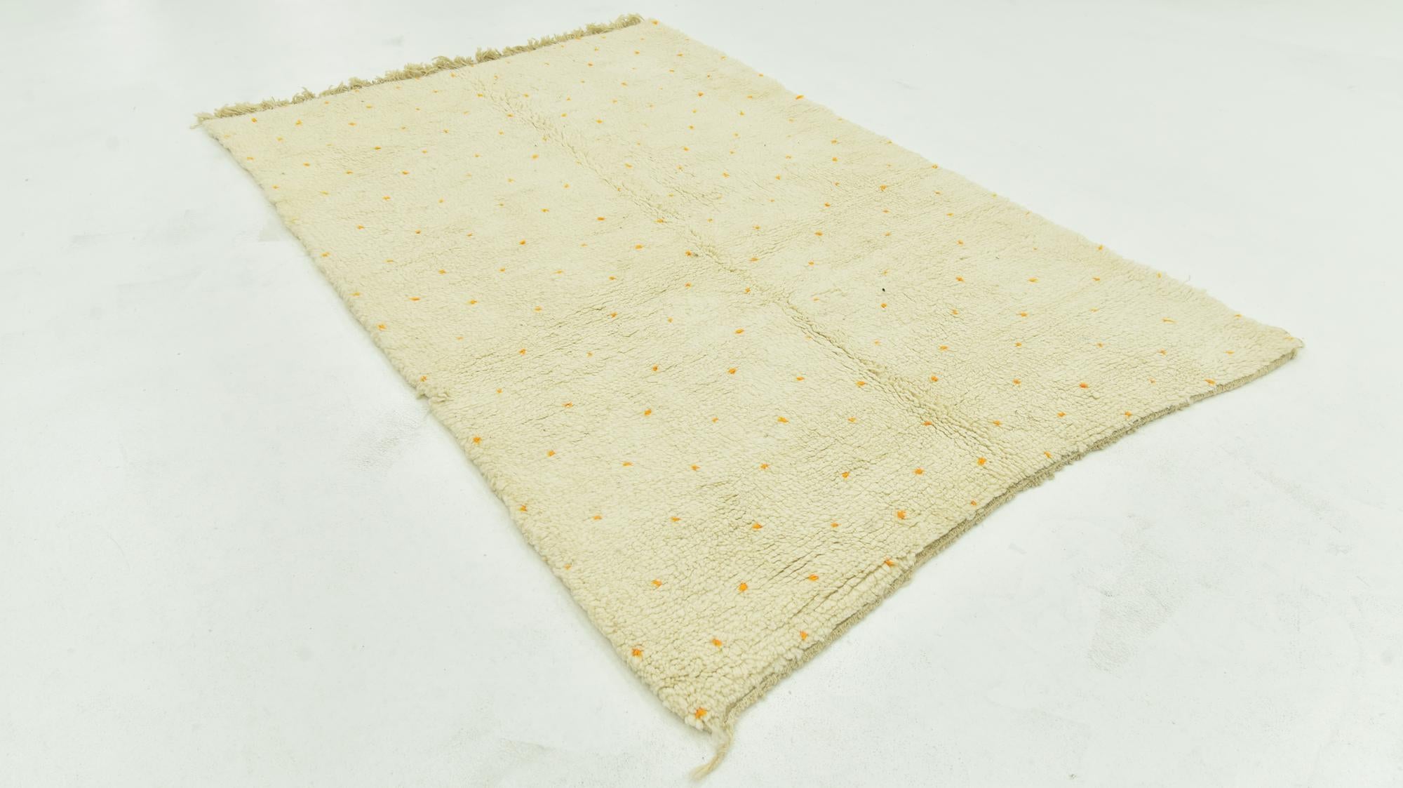 5' 2 x 8' Hand Knotted Moroccan Wool Rug