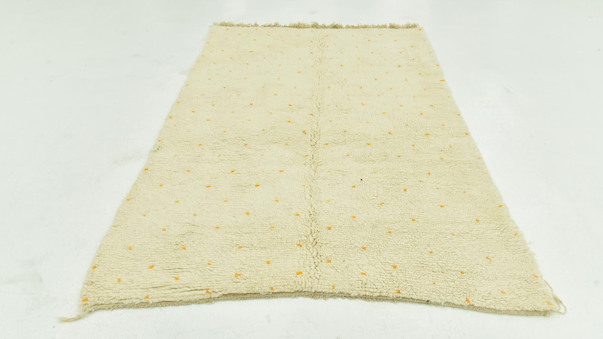 5' 2 x 8' Hand Knotted Moroccan Wool Rug