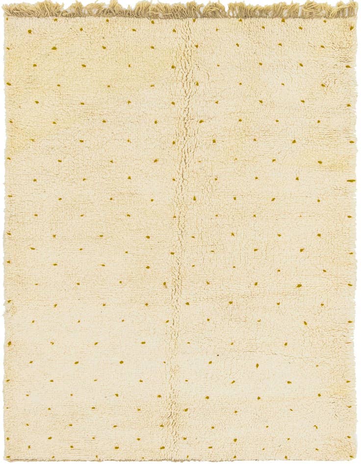 Detail image of 5' 2 x 8' Hand Knotted Moroccan Wool Rug