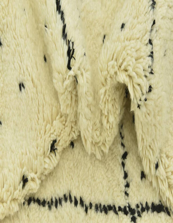 Detail image of 5' 6 x 8' 2  Hand Knotted Moroccan Wool Rug