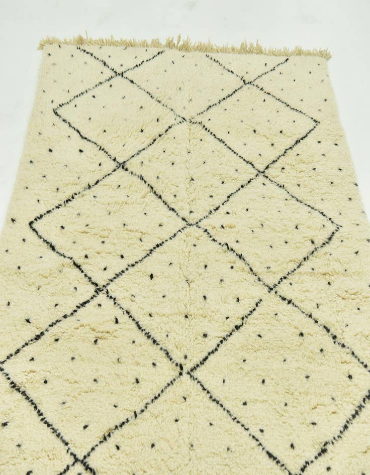 Detail image of 5' 6 x 8' 2  Hand Knotted Moroccan Wool Rug