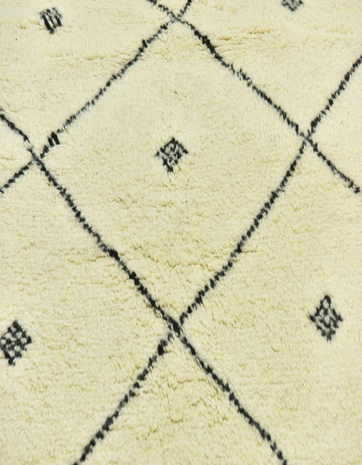 Detail image of 4' 10 x 8' 3  Hand Knotted Moroccan Wool Rug