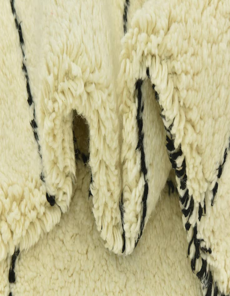 Detail image of 5' 4 x 8' 5  Hand Knotted Moroccan Wool Rug