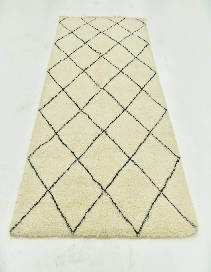 Detail image of 5' 4 x 8' 5  Hand Knotted Moroccan Wool Rug