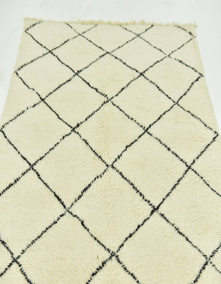 Detail image of 5' 4 x 8' 5  Hand Knotted Moroccan Wool Rug