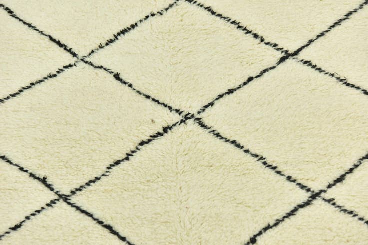 Detail image of 5' 4 x 8' 5 Hand Knotted Moroccan Wool Rug