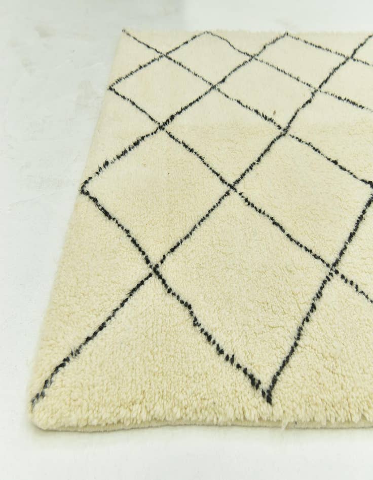 Detail image of 5' 4 x 8' 5  Hand Knotted Moroccan Wool Rug