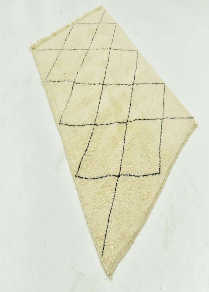 5' 8 x 8' Hand Knotted Moroccan Wool Rug