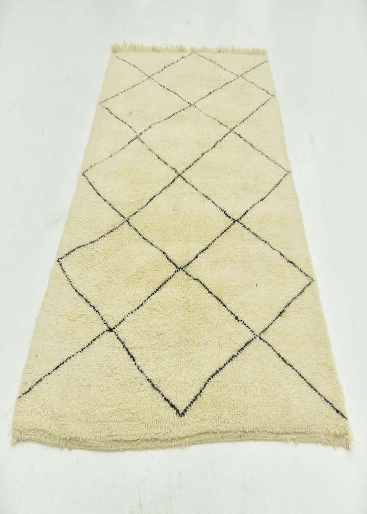 5' 8 x 8' Hand Knotted Moroccan Wool Rug