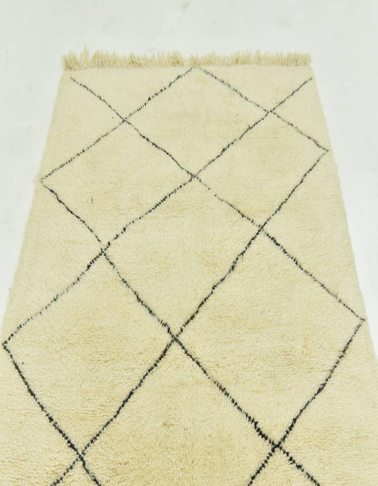 Detail image of 5' 8 x 8'  Hand Knotted Moroccan Wool Rug