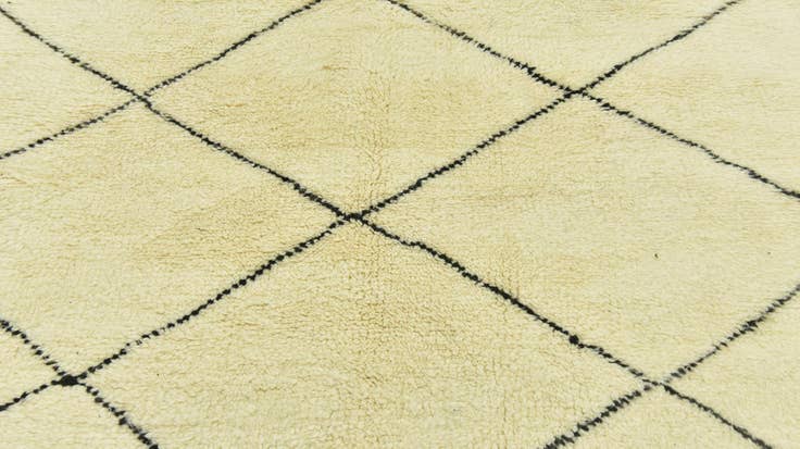 Detail image of 5' 8 x 8' Hand Knotted Moroccan Wool Rug