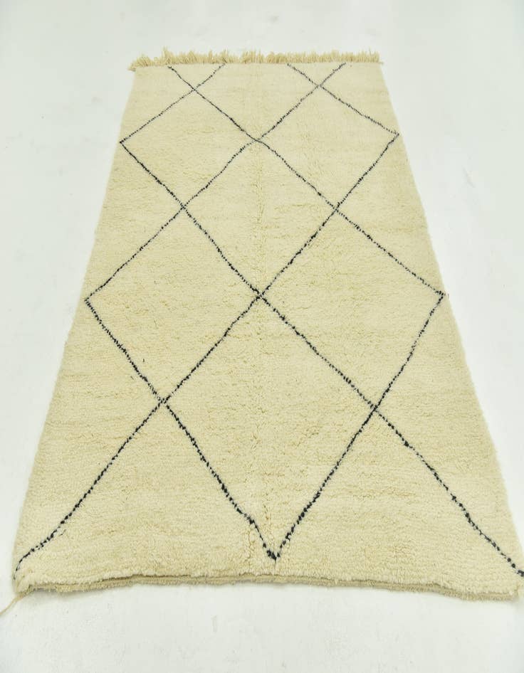 Detail image of 5' 10 x 7' 8  Hand Knotted Moroccan Wool Rug