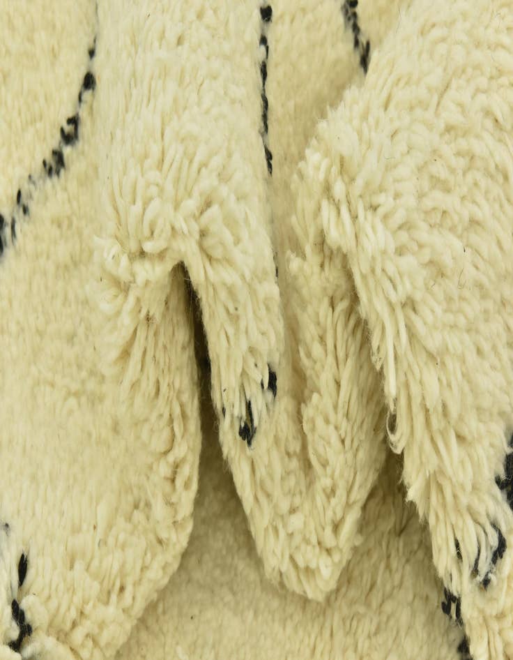 Detail image of 6' 8 x 10' 2  Hand Knotted Moroccan Wool Rug