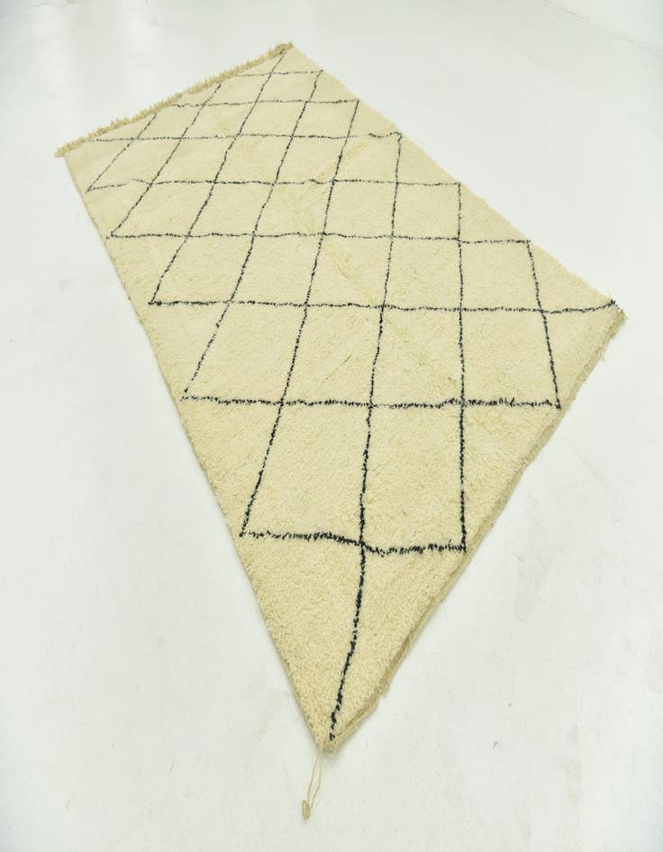 Detail image of 6' 8 x 10' 2  Hand Knotted Moroccan Wool Rug