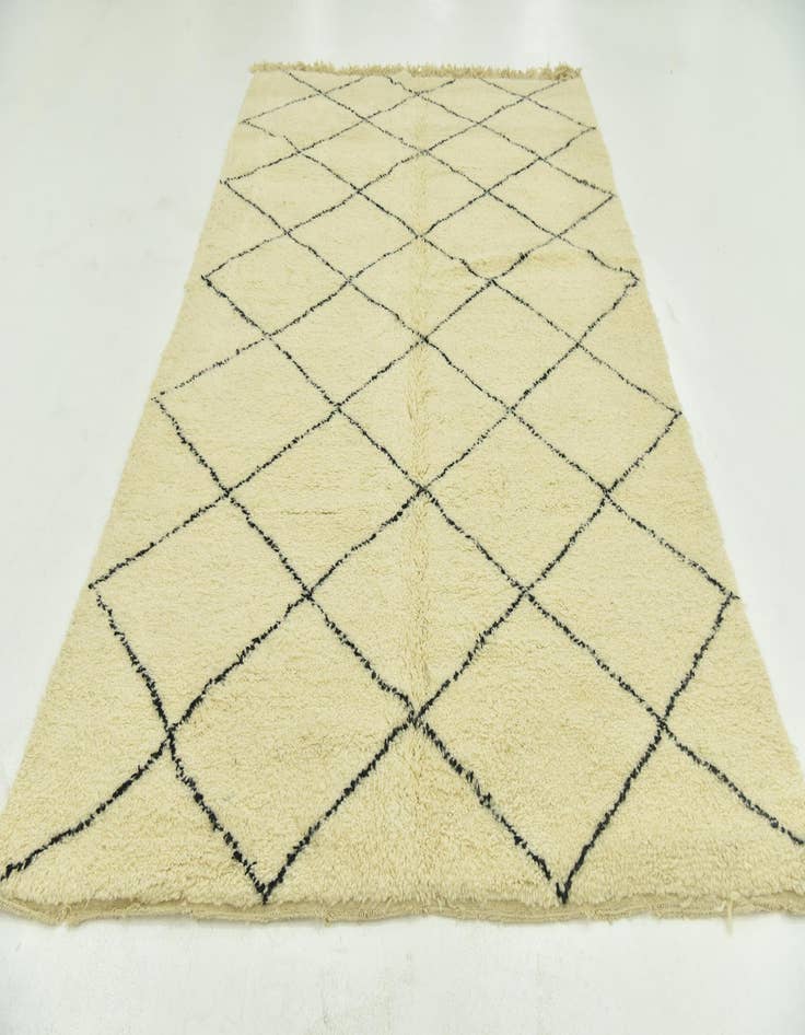 Detail image of 6' 8 x 10' 2  Hand Knotted Moroccan Wool Rug