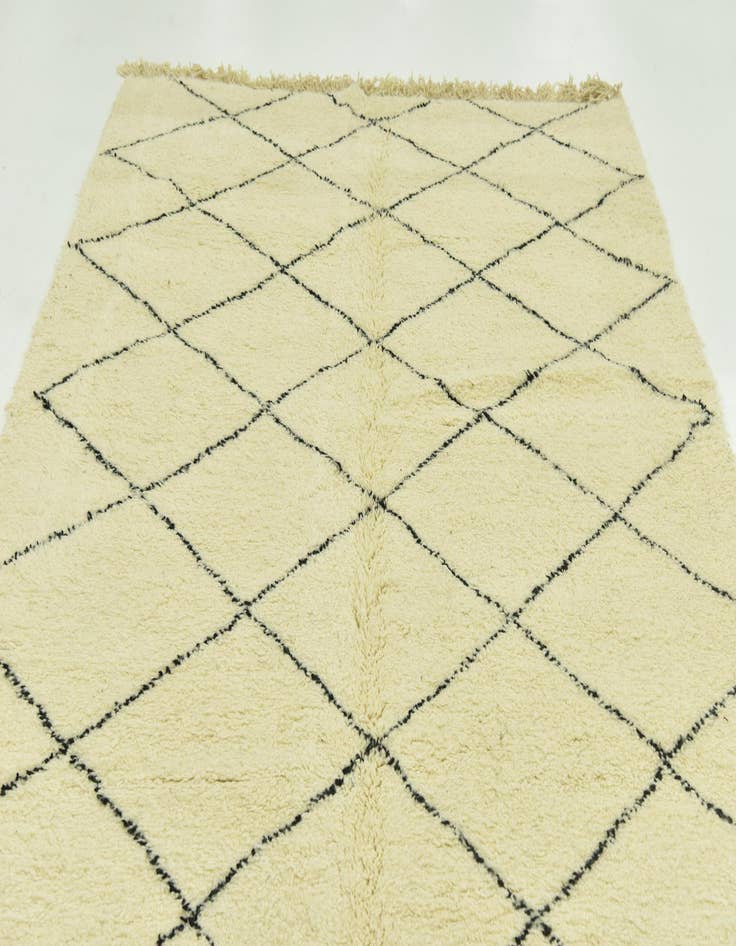 Detail image of 6' 8 x 10' 2  Hand Knotted Moroccan Wool Rug