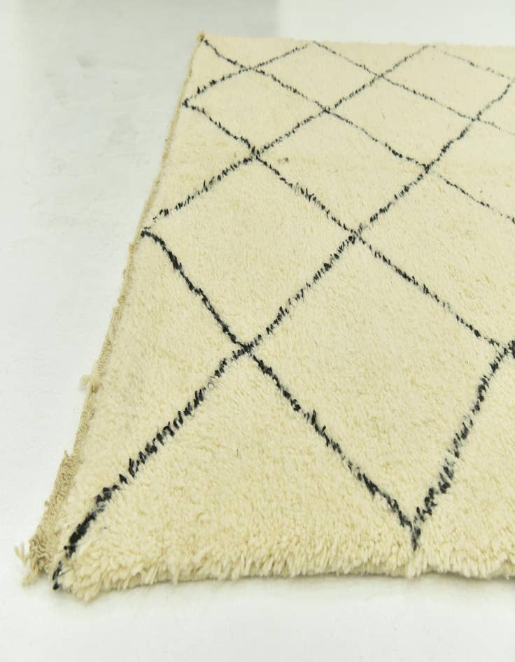 Detail image of 6' 8 x 10' 2  Hand Knotted Moroccan Wool Rug