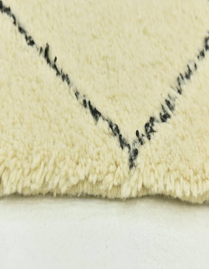 Detail image of 6' 8 x 10' 2  Hand Knotted Moroccan Wool Rug