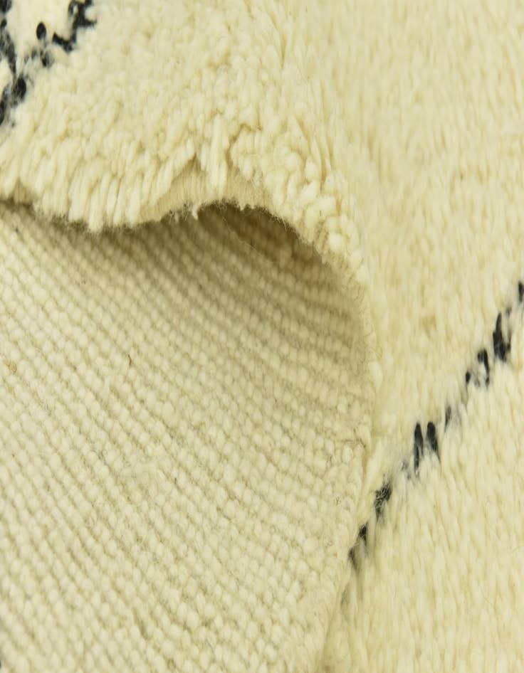 Detail image of 6' 8 x 10' 2  Hand Knotted Moroccan Wool Rug