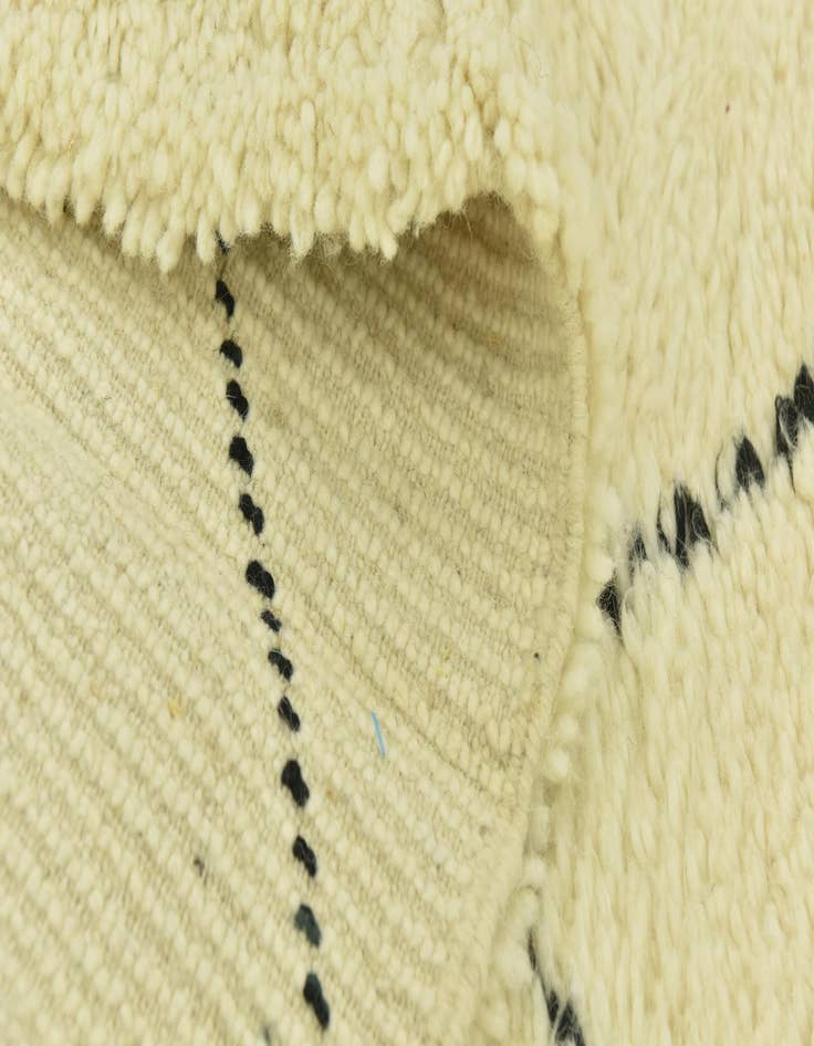 Detail image of 6' 6 x 9' 5  Hand Knotted Moroccan Wool Rug