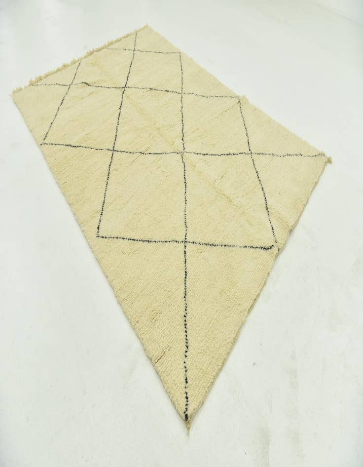 Detail image of 6' 6 x 9' 5  Hand Knotted Moroccan Wool Rug