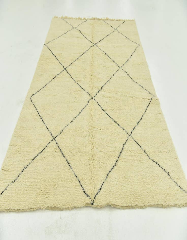 Detail image of 6' 6 x 9' 5  Hand Knotted Moroccan Wool Rug