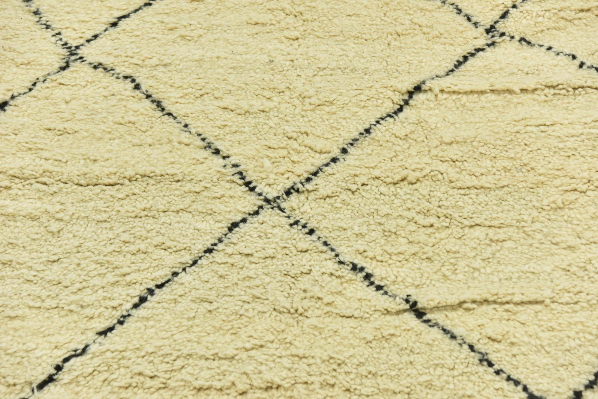 5' x 8' 3 Hand Knotted Moroccan Wool Rug
