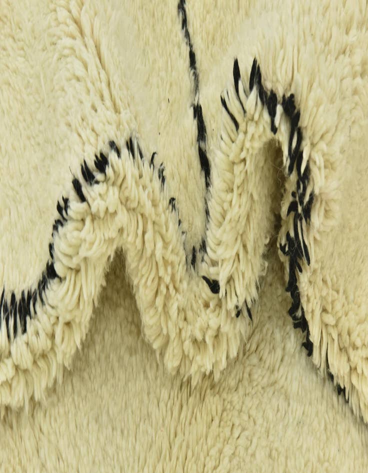 Detail image of 6' 5 x 10' 2  Hand Knotted Moroccan Wool Rug